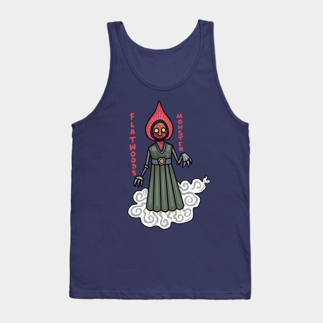 Flatwoods Monster Cartoon Tank Top by Ballyraven